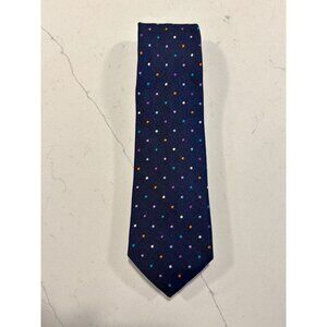 Paul Smith Multicolor Silk Polka Dot Necktie in Blue